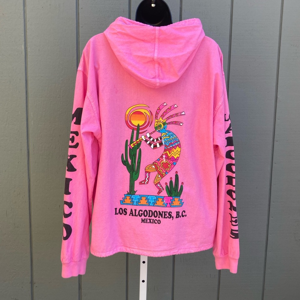 100% cotton Los Algodones, BC Mexico graphic hoodie